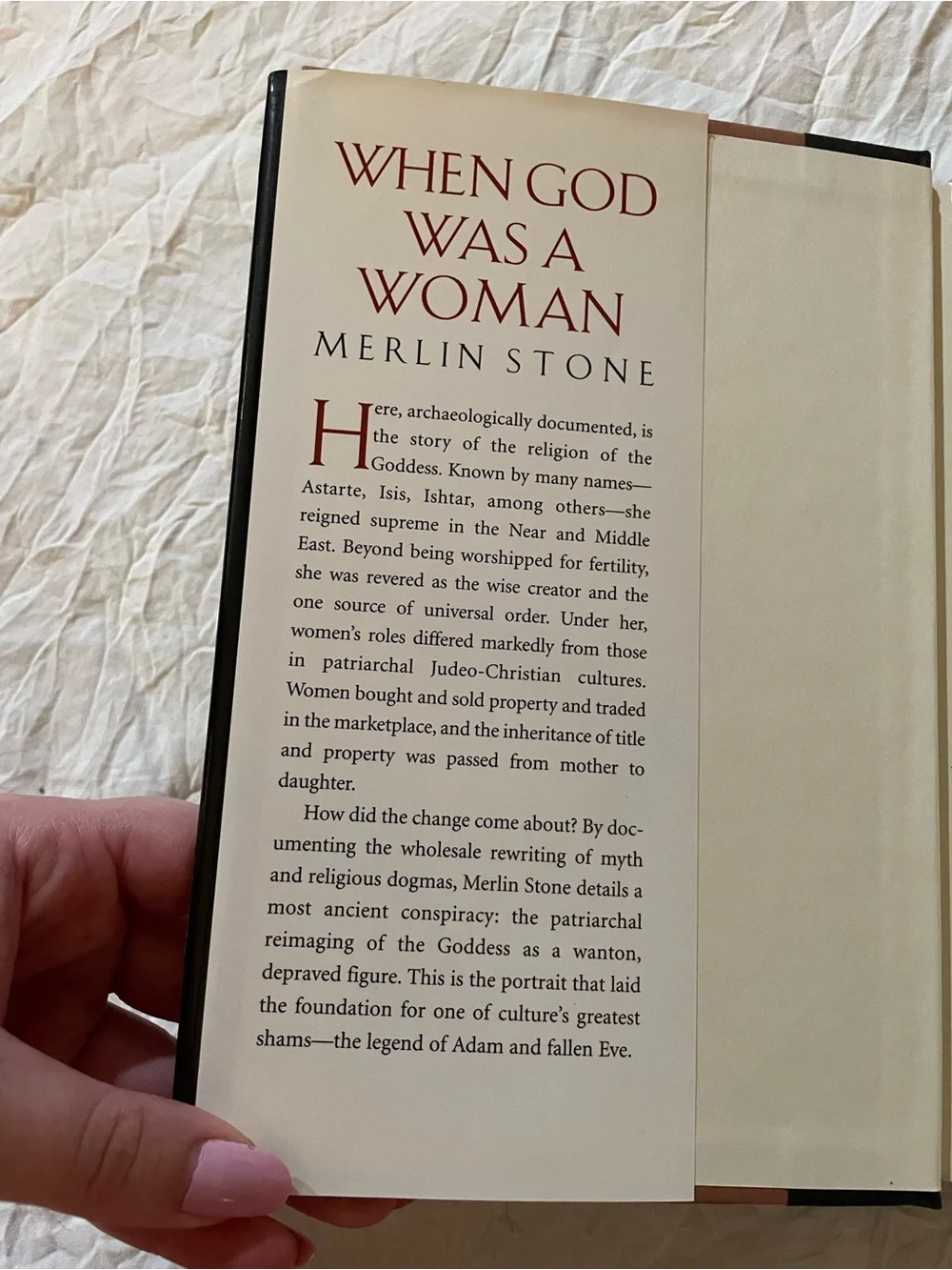 When God Was a Woman hardcover by Merlin Stone